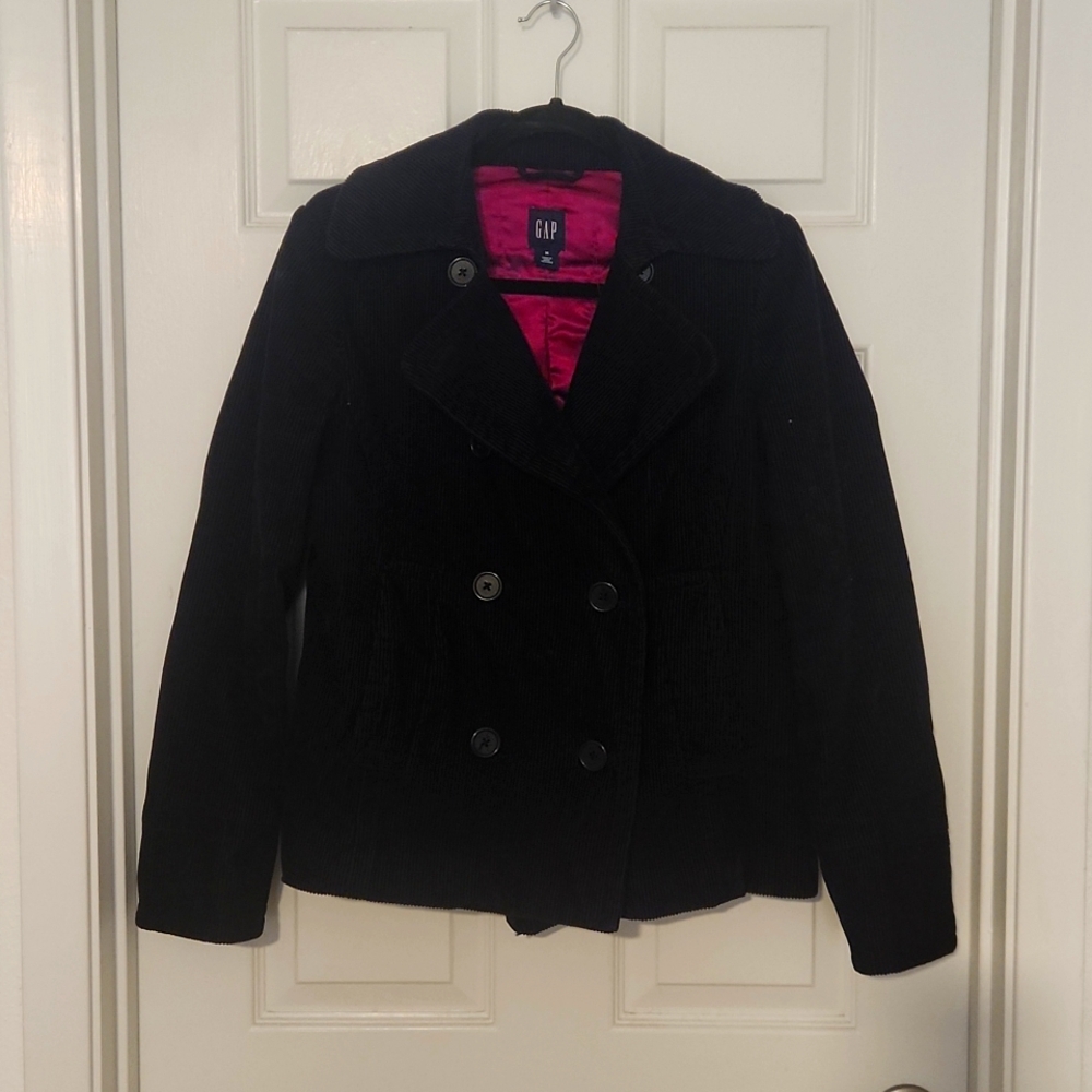 Navy Corduroy Coat